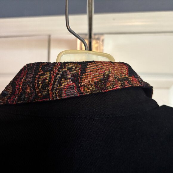 Jessica Howard Women's Jacket Size 10 Fine Corduroy Look Tapestry Inset Button - Picture 7 of 8